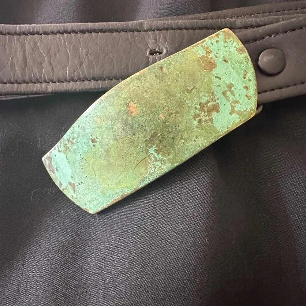 Vintage Robert Lee Morris RLM Turquoise Belt Buckle